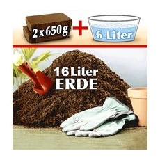 Pflanz-Erde aus Kokos-Faser für 16 Liter Erde