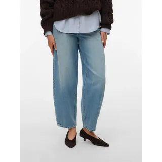 Vero Moda High-waist-Jeans VERO MODA "VMBILLIE HR BARREL ANK JEANS LI3151 NOOS", Damen, Gr.