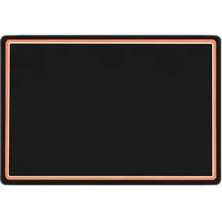 OUUTMEE Schlagzeugteppich Drum Teppich Rechteckiger Rahmen 182x122cm | Rutschfeste Trommelmatte, schalldämmende Unterlage, elektronisches Schlagzeug-Übungspad Schwarz+Orange Rand