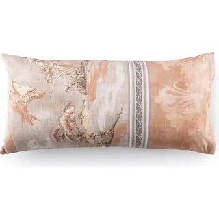 Bassetti Satin-Kissenhülle einzeln ACQUAFORTE Farbe TERRACOTTA 41 Größe 40x80 - Orange