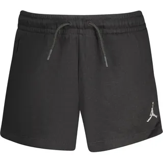 Kurze Mädchenhose Schwarz - Elastisch mit Taschen & Stickerei - Schwarz