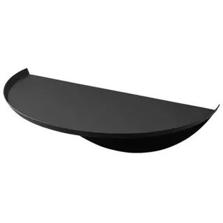 Yamazaki Wandregal - tower 40/22/11,7 cm , Schwarz , Metall , Rundform,Rund,Rund , 22x11.7x13 cm , Wohnzimmer, Regale, Wandboards