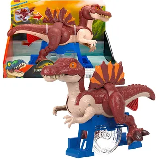 Fisher-Price Imaginext Jurassic World: Die Wiedergeburt“ sprintender Spinosaurus, Dinosaurier-Spielzeug,