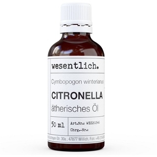 wesentlich. Citronella - ätherisches Öl von wesentlich. 50 ml