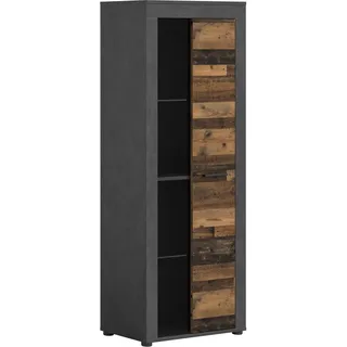 Möbel Boss Vitrine Jam 60 x 159 x 35 cm Braun/Anthrazit