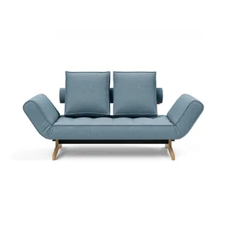 Innovation Living Schlafcouch Stoff 3-Sitzer Blau