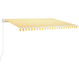 vidaXL Markise 400 x 350 cm gelb/weiß
