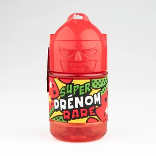 Personalisierbare Kinderflasche mit Strohhalm - Super Seltener Name