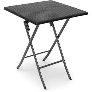 Relaxdays BASTIAN Klapptisch 61 x 61 x 74 cm Schwarz
