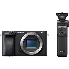 Sony Alpha 6400 | APS-C Spiegellose Kamera (Schneller 0,02s Autofokus 24,2 Megapixel, neigbares Display für Vlogging) + Bluetooth Handgriff