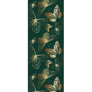 Queence Sonia Vinyltapete 90x250cm grün