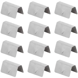 Heko Windabweiser - Auto Windabweiser Clips 2 Stück Auto Wind Regenabweiser Kanal Edelstahl Befestigung teclips Deflektor Clips Windabweiser Clips