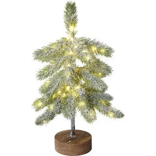 45CM Led Bonsai Tannenbaum Lichterbaum, Mini Künstlich Weihnachtsbaum Mit Beleuchtung Nachtlicht Dekoleuchten Für Weihnachten Party Innen Deko - Braun