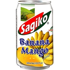 SAGIKO - Bananen Mango Getränk, 24er pack (24 X 320 ML)