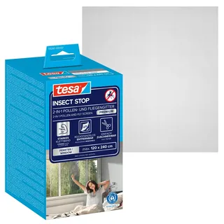 Tesa Pollenschutzgitter 120 cm x 240 cm Anthrazit