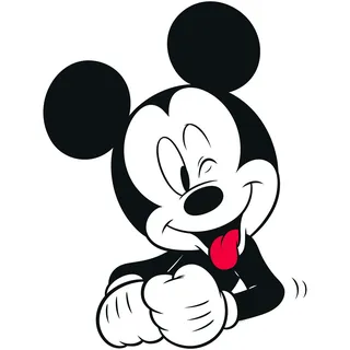 KOMAR Wandbild Mickey Mouse Funny", Disney 1 Stk. tlg. zur Dekoration im Kinderzimmer - ohne Rahmen farbe bild(er): grün