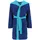 VOSSEN Kinderbademantel VOSSEN 98 blau blau blau 64cm Kinderbademantel