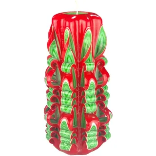 Handgemachte Designkerze, geruchlose dekorative Kerze 120 x 220 mm, 126 Stunden lange brennende zylindrische Kerze, rauchfreie Baumwolldochte, ideale Heimdekoration und vielseitiges Geschenk