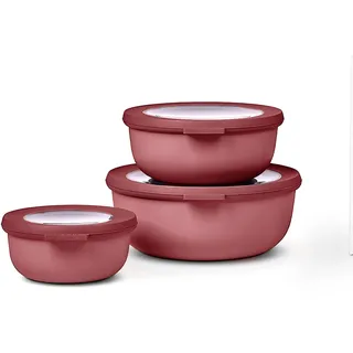 Mepal Cirqula rund vivid mauve 0,35 l, 0,75 l, 1,25 l 3-teiliges Set