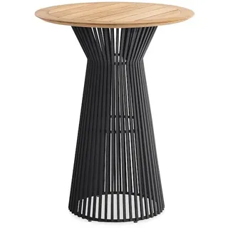 Niehoff Stehtisch Ø80 cm Teak/Grau
