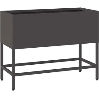 vidaXL Hochbeet Gartenpflanzer 60 x 26 x 45 cm Schwarz