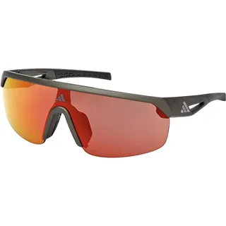 adidas Sport Sp0109 Damen-sonnenbrille One Size Matte Dark Green/Roviex Mirror