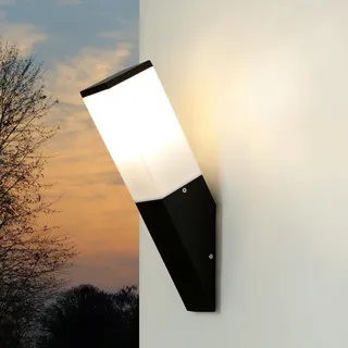 Außenleuchte Wandlampe Schwarz Weiß E27 IP44 Garten Haus Modern Wandfackel