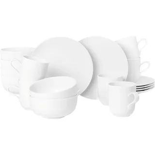 SELTMANN WEIDEN LIBERTY weiß 003 uni Frühstücks-Set 18 teilig