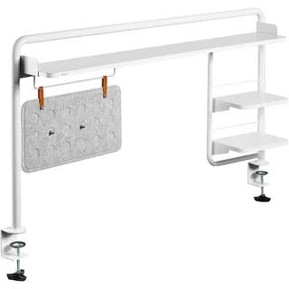 Schreibtischablage (zum Klemmen) für Schreibtische mit min. 140cm Breite, mit magnetischem Memoboard