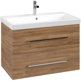 Villeroy & Boch Waschtischunterschrank 2 Auszüge 77,6 x 51,4 x 48 cm Braun