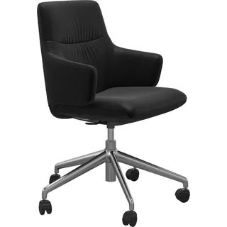 Stressless Drehstuhl , Schwarz , Leder , Echtleder , Rindleder , Drehkreuz , 72x87x72 cm , Beinauswahl, Lederauswahl, Stoffauswahl, Typenauswahl, Wippfunktion, inklusive Armlehnen, Sitzfläche 360° drehbar , Büromöbel, Bürostühle, Drehstühle