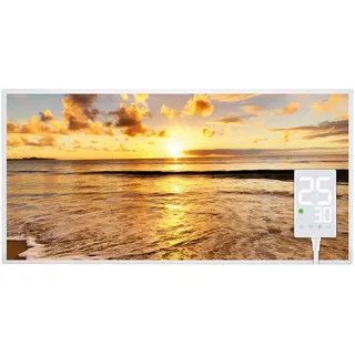 Infrarotheizung HF-HP105 mit Bild 800 Watt Strand1