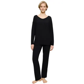 Triumph Pyjama Timeless Sensuality PK LSL (2 tlg) atumgsaktiv und weich schwarz S (38)