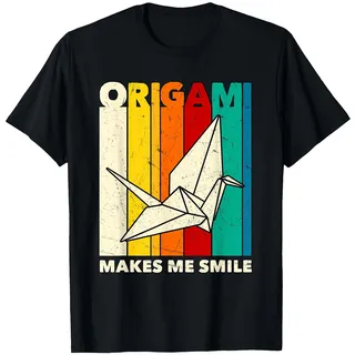 Lächeln Origami Liebhaber Geschenk Origami T-Shirt