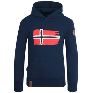 TROLLKIDS Hoodie Trondheim Blau/Orange 92