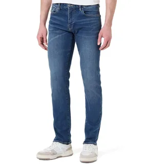 Armani Exchange Men's Essential, Patch Logo Lettering,Jeans,Blue,34