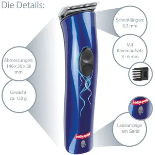 HEINIGER AKKU STYLE MINI PRÄZISE TRIMMER SCHERMASCHINE PFOTEN AUGEN RUTE"NEU"
