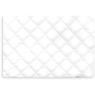 hauck Bed Me 80x50 cm Spannbettuch für Babyreisebett, Beistellbett, Wiege, Weiche Steppung, Elastischer Bund, 40 Grad Maschinenwäsche (White)