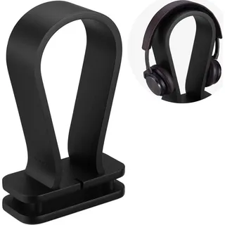 Navaris Universal Holz Kopfhörerhalter mit Kabelhalterung - Kopfhörer Halter Headset Halterung - Kopfhörerständer Headphone Stand - Eiche