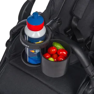 Dooky 5728110 Kinderwagen-Fußsack Tassenhalter Schwarz