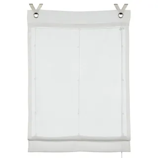 GARDINIA Raffrollo Zen Silence, Weiß,
