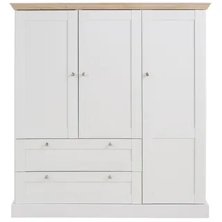 OTTO home Drehtürenschrank Binz 122 x 130 x 35 cm Weiß