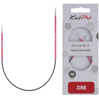 KnitPro Zing Asymmetrische Rundnadeln 10" (25cm) | 2mm