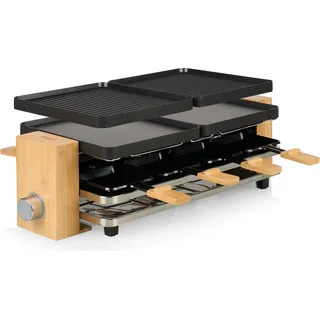 Princess 162918, 8 Person(en), Aluminium, Schwarz, Holz, Rechteckig, 210 x 230 mm, Drehregler - Schwarz, Braun