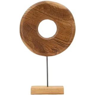 Skulptur , Braun , Holz , Teakholz , 35x58x10 cm , Dekoration, Dekofiguren & Skulpturen, Skulpturen