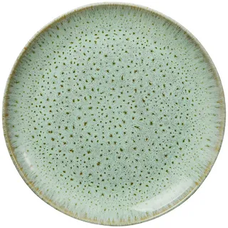 Butlers Teller Tavira 27 cm , Grün , Keramik , 27x2.7x27 cm , Geschirr, Teller, Speiseteller