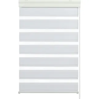 GARDINIA Doppelrollo 80 x 160 cm weiß