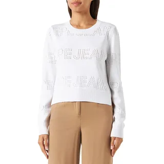 Pepe Jeans Damen Tierney Long Sleeves Knits, White (White), L