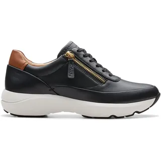 Clarks Tivoli Zip Womens Navy Leather, 8