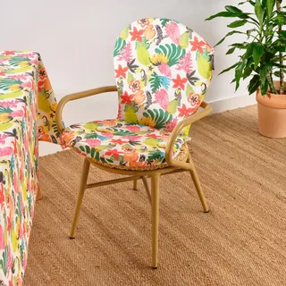 Belum Sitzkissen für den Außenbereich, Maße: Sitzbreite: 48 cm, Länge: 42 cm, Rückenlehne: Breite 48 cm, Länge: 48 cm, Modell: 0120-404